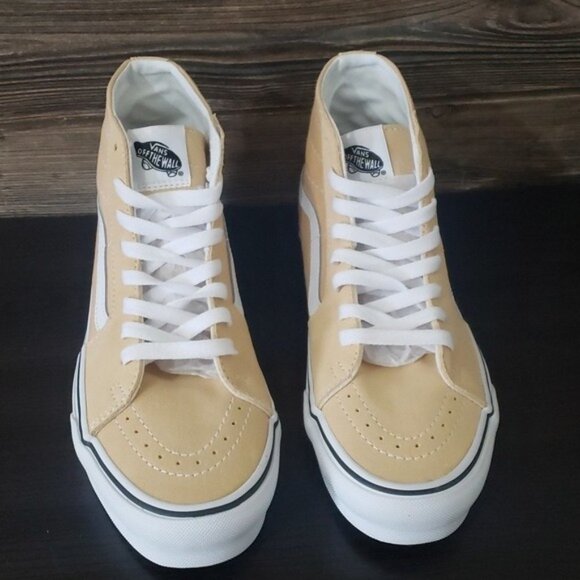 New Vans Sk8 Hi Womens Color Theory Honey Peach High Top Sneakers Size 7 Skater - Picture 4 of 10